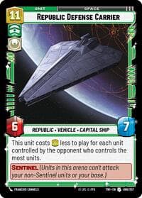 Republic Defense Carrier - Twilight of the Republic - Star Wars: Unlimited card