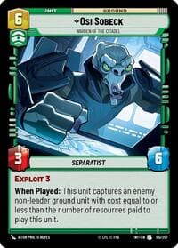 Osi Sobeck - Warden of the Citadel - Twilight of the Republic - Star Wars: Unlimited card