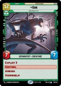 Gor - Grievous's Pet - Twilight of the Republic - Star Wars: Unlimited card