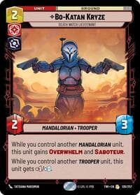 Bo-Katan Kryze - Death Watch Lieutenant - Twilight of the Republic - Star Wars: Unlimited card