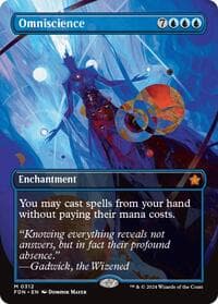 Omniscience (Borderless) - Foundations - Magic: The Gathering card
