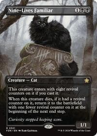 Nine-Lives Familiar (Borderless) - Foundations - Magic: The Gathering card
