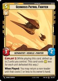 Geonosis Patrol Fighter - Twilight of the Republic - Star Wars: Unlimited card