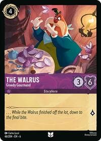 The Walrus - Greedy Gourmand - Azurite Sea - Disney Lorcana card