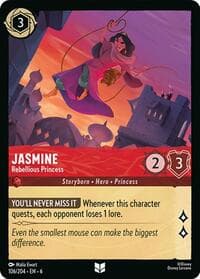 Jasmine - Rebellious Princess - Azurite Sea - Disney Lorcana card