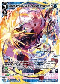 Mikamo Neru [You Got a Death Wish or Somethin'?] - Blue Archive DIVA - WIXOSS card