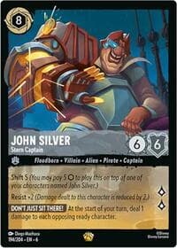John Silver - Stern Captain - Azurite Sea - Disney Lorcana card