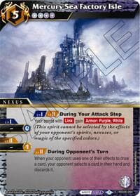 Mercury Sea Factory Isle - Generational Link - Battle Spirits Saga card