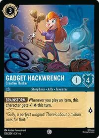 Gadget Hackwrench - Creative Thinker - Azurite Sea - Disney Lorcana card