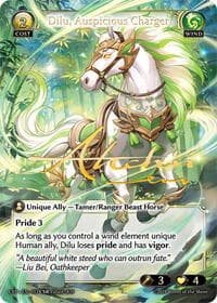 Dilu, Auspicious Charger (CSR) - Mortal Ambition Event Pack - Grand Archive TCG card