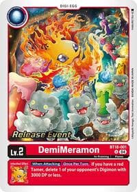 DemiMeramon - Release Special Booster 2.0 Celebration Event Cards - Digimon Card Game card
