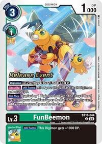 FunBeemon - BT18-044 - Release Special Booster 2.0 Celebration Event Cards - Digimon Card Game card