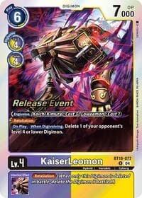 KaiserLeomon - Release Special Booster 2.0 Celebration Event Cards - Digimon Card Game card