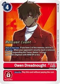 Owen Dreadnought - Release Special Booster 2.0 Celebration Event Cards - Digimon Card Game card
