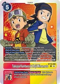 Takuya Kanbara & Koji Minamoto - Release Special Booster 2.0 Celebration Event Cards - Digimon Card Game card