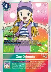 Zoe Orimoto - Release Special Booster 2.0 Celebration Event Cards - Digimon Card Game card