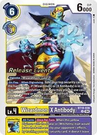 Wizardmon (X Antibody) - Release Special Booster 2.0 Celebration Event Cards - Digimon Card Game card