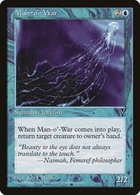 Man-o'-War - Visions - Magic: The Gathering card