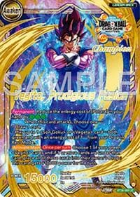 Son Goku & Vegeta // Vegito, Prodigious Fusion (Champion) - Tournament Promotion Cards - Dragon Ball Super: Masters card
