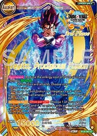 Son Goku & Vegeta // Vegito, Prodigious Fusion (3rd Place) - Tournament Promotion Cards - Dragon Ball Super: Masters card