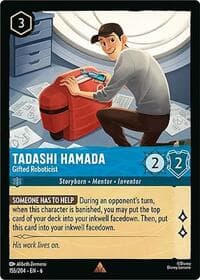 Tadashi Hamada - Gifted Roboticist - Azurite Sea - Disney Lorcana card