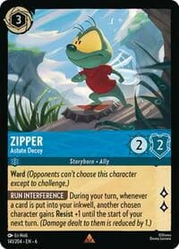 Zipper - Astute Decoy - Azurite Sea - Disney Lorcana card