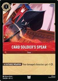 Card Soldier's Spear - Azurite Sea - Disney Lorcana card