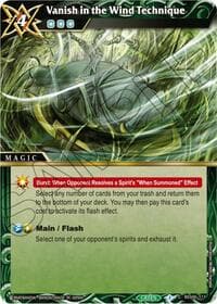 Vanish in the Wind Technique - Generational Link - Battle Spirits Saga card