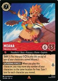 Moana - Kakamora Leader - Azurite Sea - Disney Lorcana card