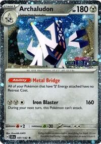Archaludon - 107/142 (Cosmos Holo) (Stellar Crown Stamp) - Miscellaneous Cards & Products - Pokemon card