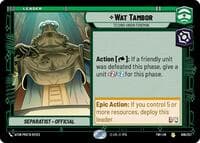 Wat Tambor - Techno Union Foreman - Twilight of the Republic - Star Wars: Unlimited card