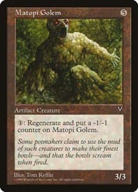 Matopi Golem - Visions - Magic: The Gathering card