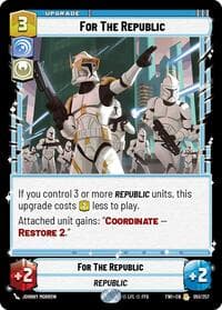 For The Republic - Twilight of the Republic - Star Wars: Unlimited card