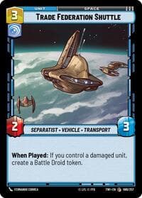 Trade Federation Shuttle - Twilight of the Republic - Star Wars: Unlimited card