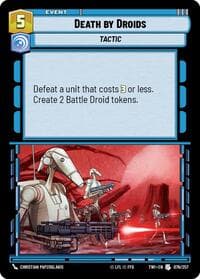 Death by Droids - Twilight of the Republic - Star Wars: Unlimited card