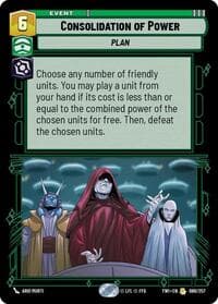 Consolidation of Power - Twilight of the Republic - Star Wars: Unlimited card