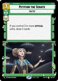 Petition the Senate - Twilight of the Republic - Star Wars: Unlimited card