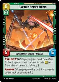 Baktoid Spider Droid - Twilight of the Republic - Star Wars: Unlimited card