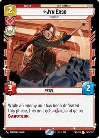 Jyn Erso - Stardust - Twilight of the Republic - Star Wars: Unlimited card