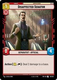Disaffected Senator - Twilight of the Republic - Star Wars: Unlimited card