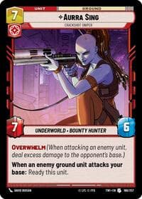 Aurra Sing - Crackshot Sniper - Twilight of the Republic - Star Wars: Unlimited card
