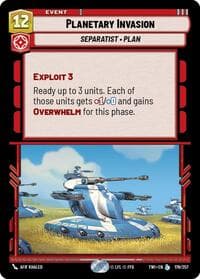 Planetary Invasion - Twilight of the Republic - Star Wars: Unlimited card