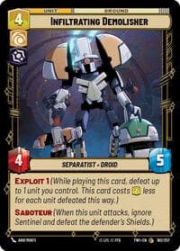 Infiltrating Demolisher - Twilight of the Republic - Star Wars: Unlimited card