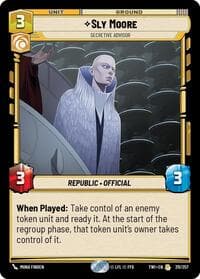 Sly Moore - Secretive Advisor - Twilight of the Republic - Star Wars: Unlimited card