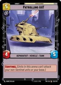 Patrolling AAT - Twilight of the Republic - Star Wars: Unlimited card