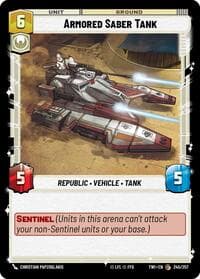 Armored Saber Tank - Twilight of the Republic - Star Wars: Unlimited card