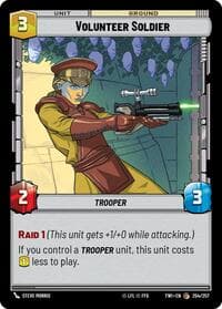 Volunteer Soldier - Twilight of the Republic - Star Wars: Unlimited card