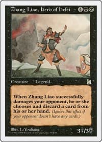 Zhang Liao, Hero of Hefei - Portal Three Kingdoms - Magic: The Gathering card