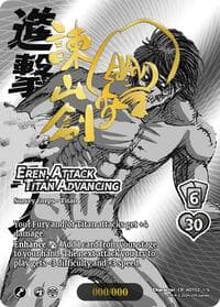 Eren, Attack Titan Advancing  (Serial Numbered) - Attack On Titan: Origins of Power - UniVersus card