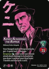 Kenny Ackerman, the Ripper - Attack On Titan: Origins of Power - UniVersus card